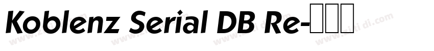 Koblenz Serial DB Re字体转换